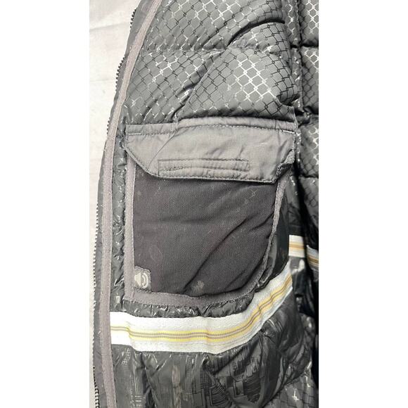 The North Face Belted Coat Goose Down Parka Jacket Women Sz S Black Hyvent - Picture 7 of 14